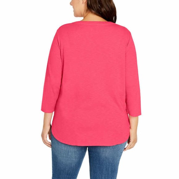 NWT KS ¾ Sleeve Slub Tee - Picture 3 of 3